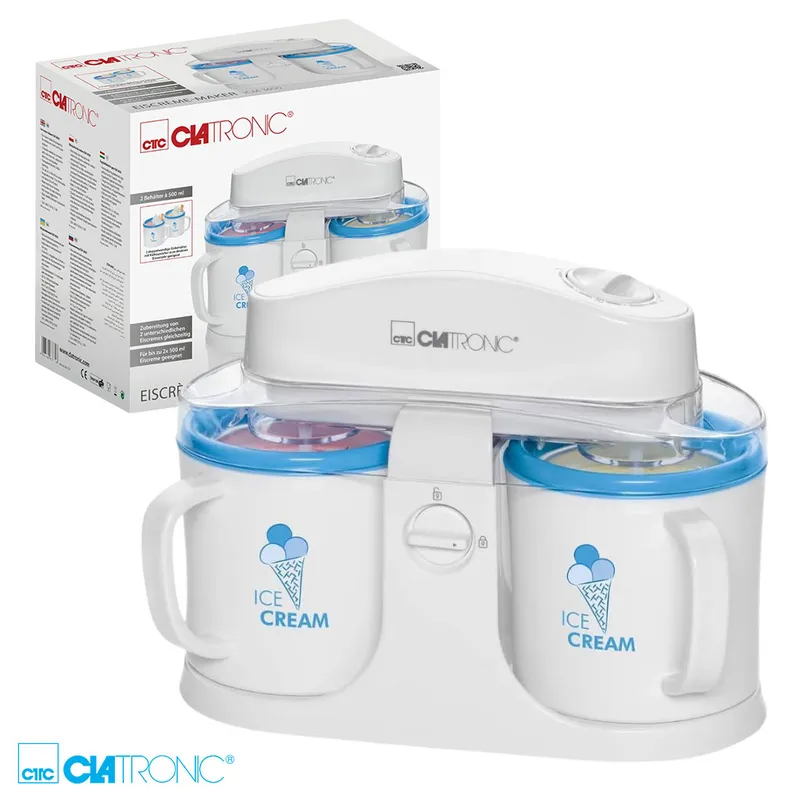 Sorbetière Clatronic ICM 3650 1000 ml – صانعة الأيس كريم