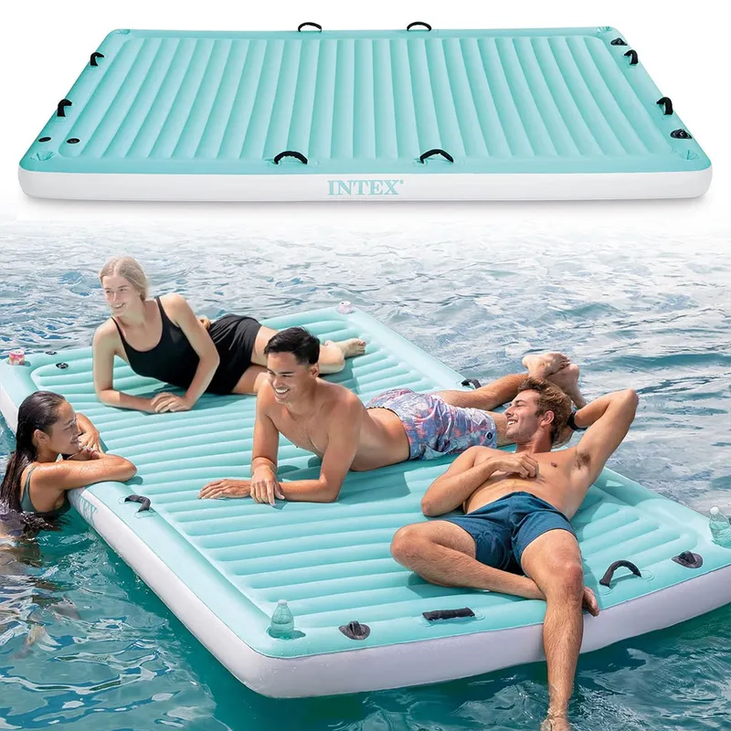 Grande Matelas Flottante avec des Portes Gobelets 3.1m x 1.83m INTEX 56289EP – فرشة سباحة كبيرة الحجم